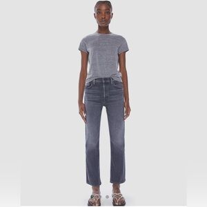 Mother Tomcat Ankle Jeans, Dark Gray